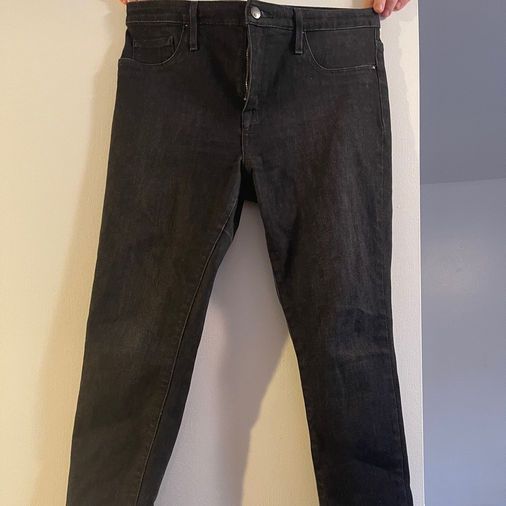 High rise jegging crop